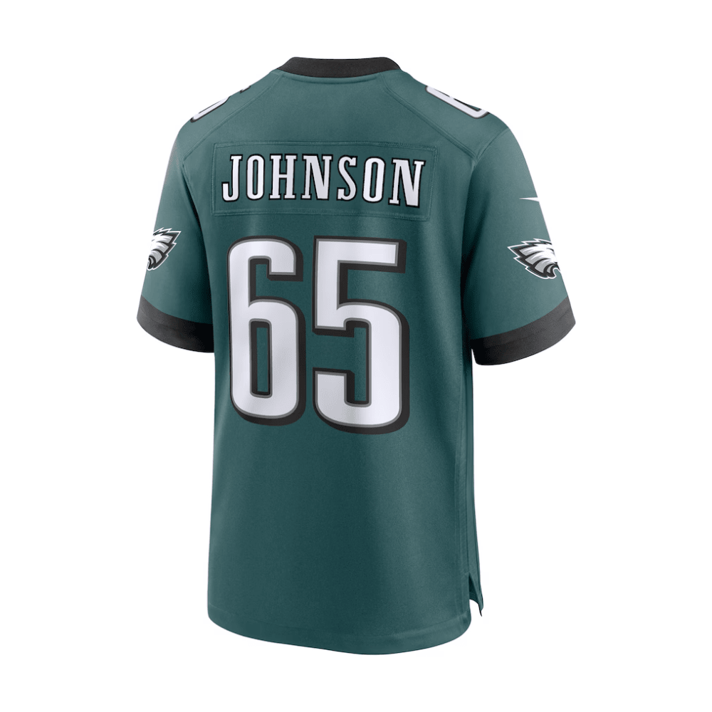Lane Johnson #65 Philadelphia Eagles Game Jersey - Men's | Midnight Green - Image 3