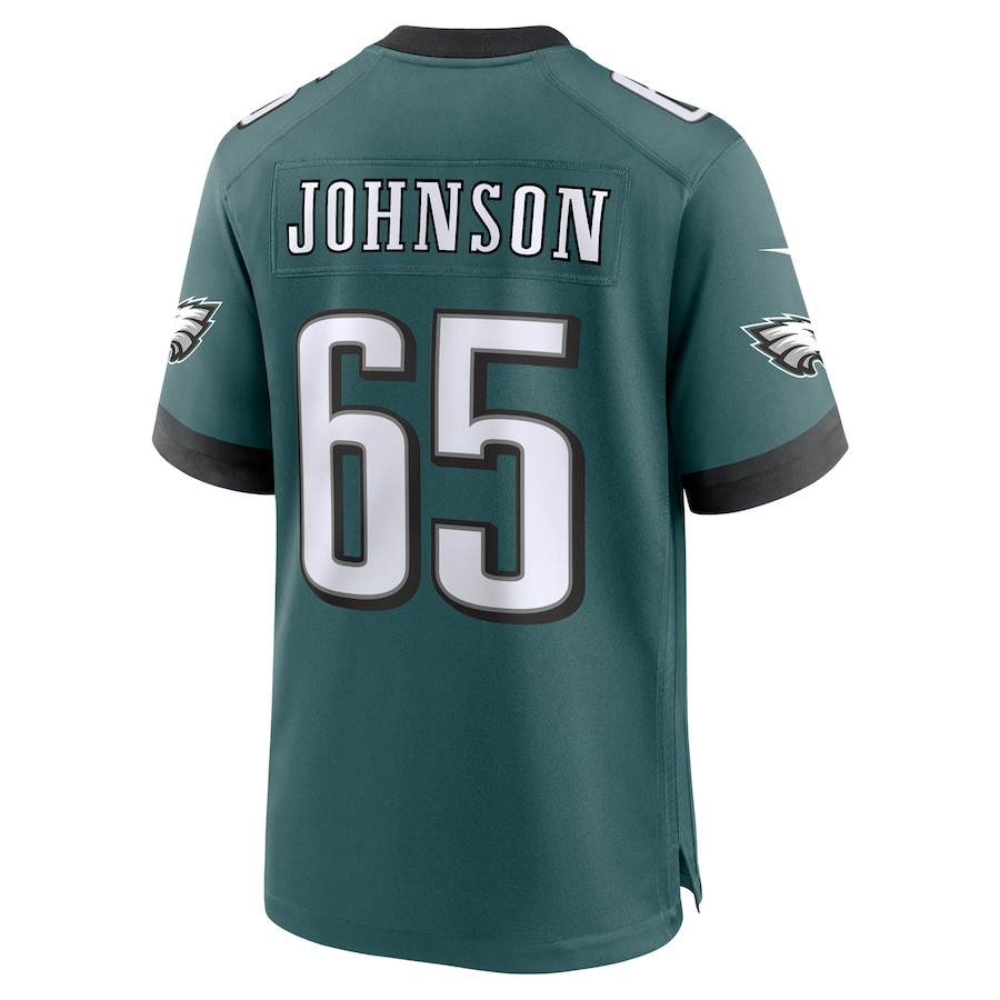 Lane Johnson #65 Philadelphia Eagles Game Jersey - Men's | Midnight Green - Image 3