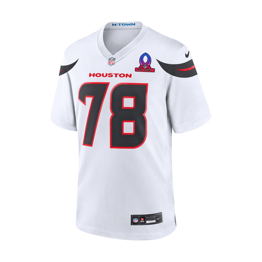 Alternative view of Laremy Tunsil #78 Houston Texans Game Jersey - Men's | White