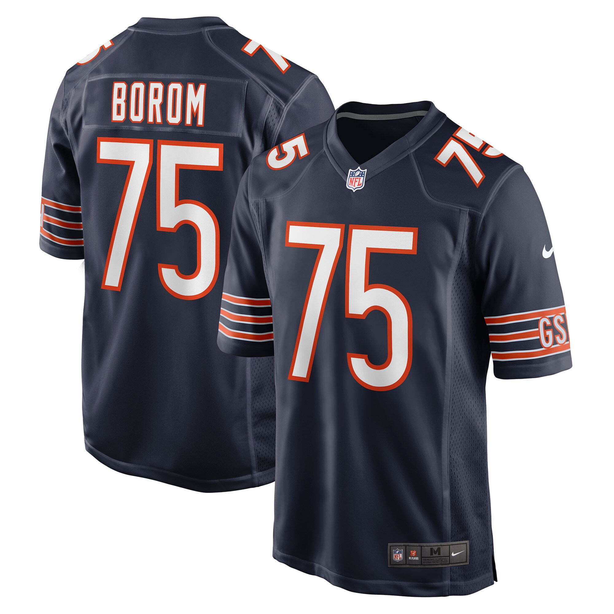 Larry Borom Chicago Bears Game Jersey - Men's