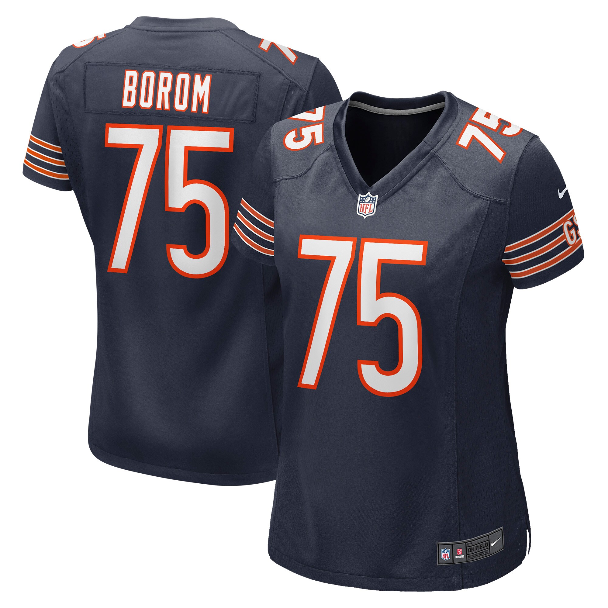 Larry Borom Chicago Bears Game Jersey - Women's