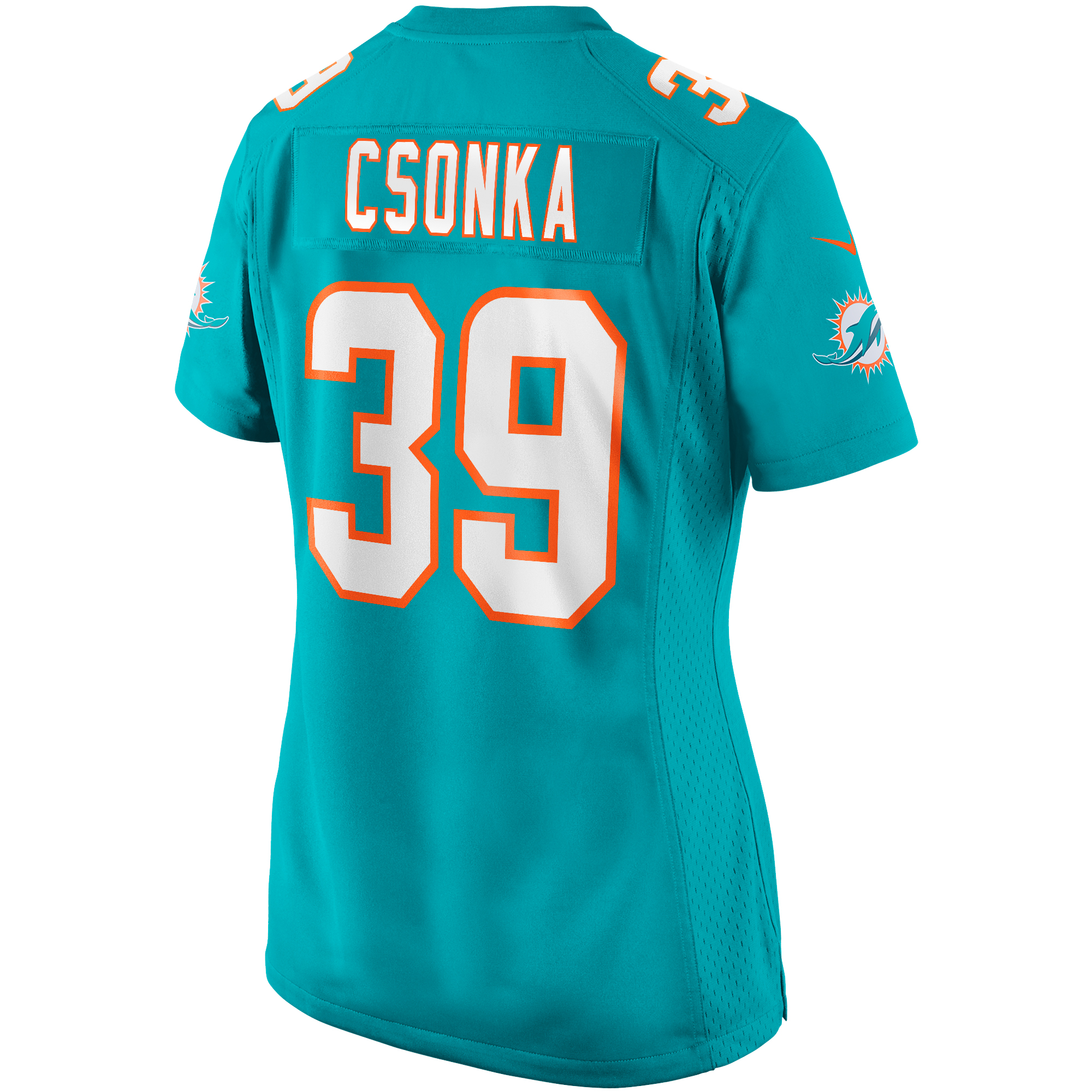 Larry Csonka Miami Dolphins Retired Player Game Jersey - Women's - Image 3