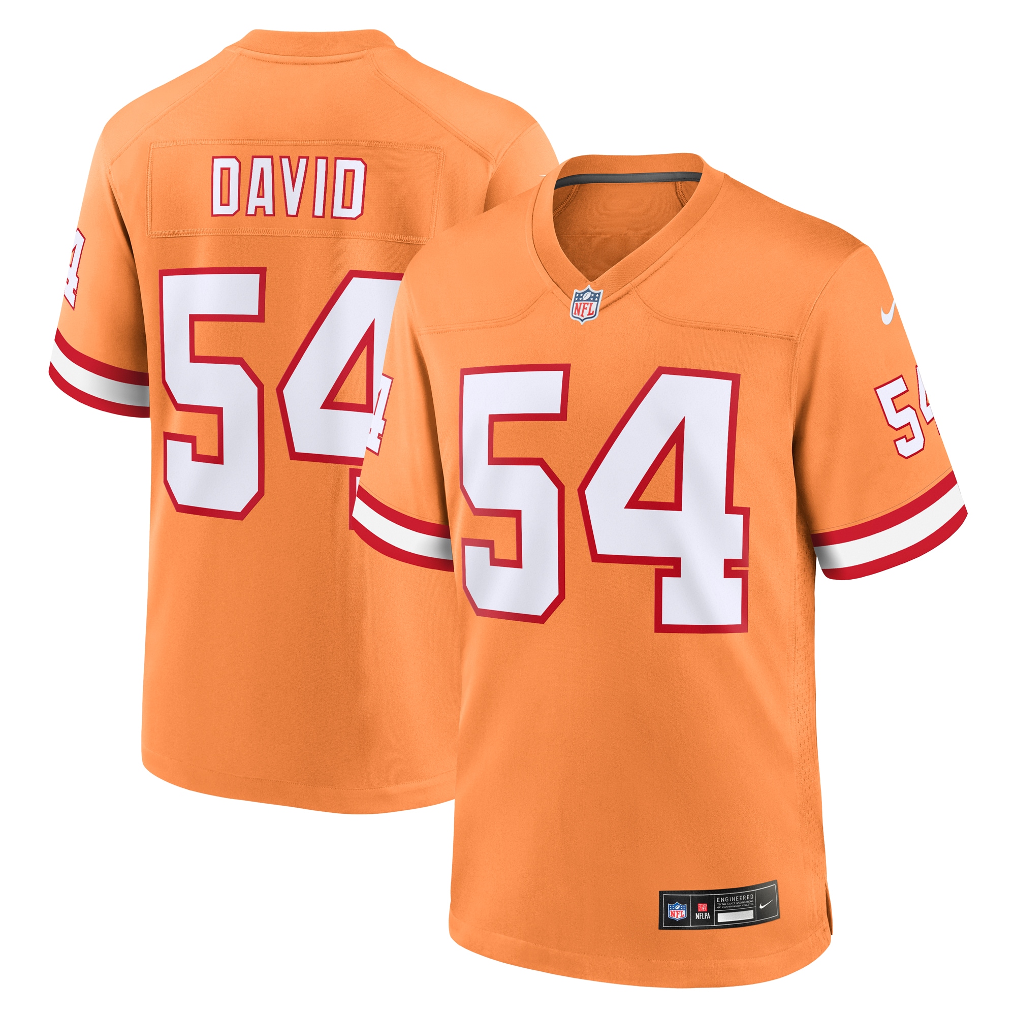 Lavonte David Tampa Bay Buccaneers Throwback Game Jersey - Men's