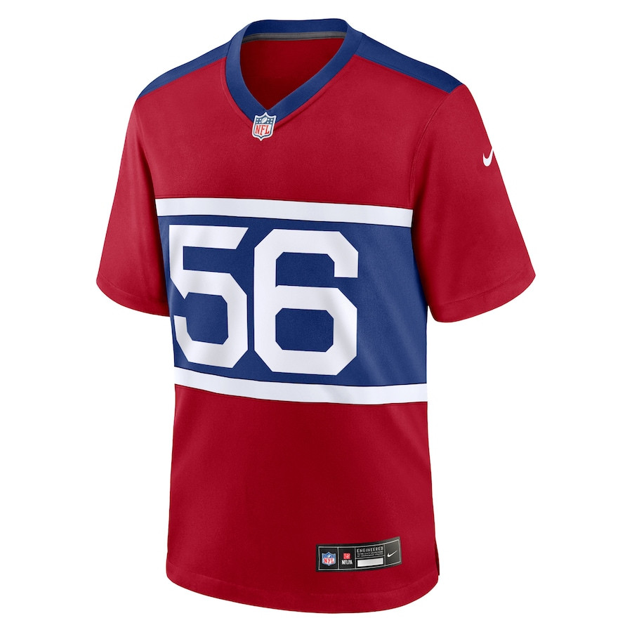 Alternative view of Lawrence Taylor #56 New York Giants Alternate Game Jersey - Men's | Century Red