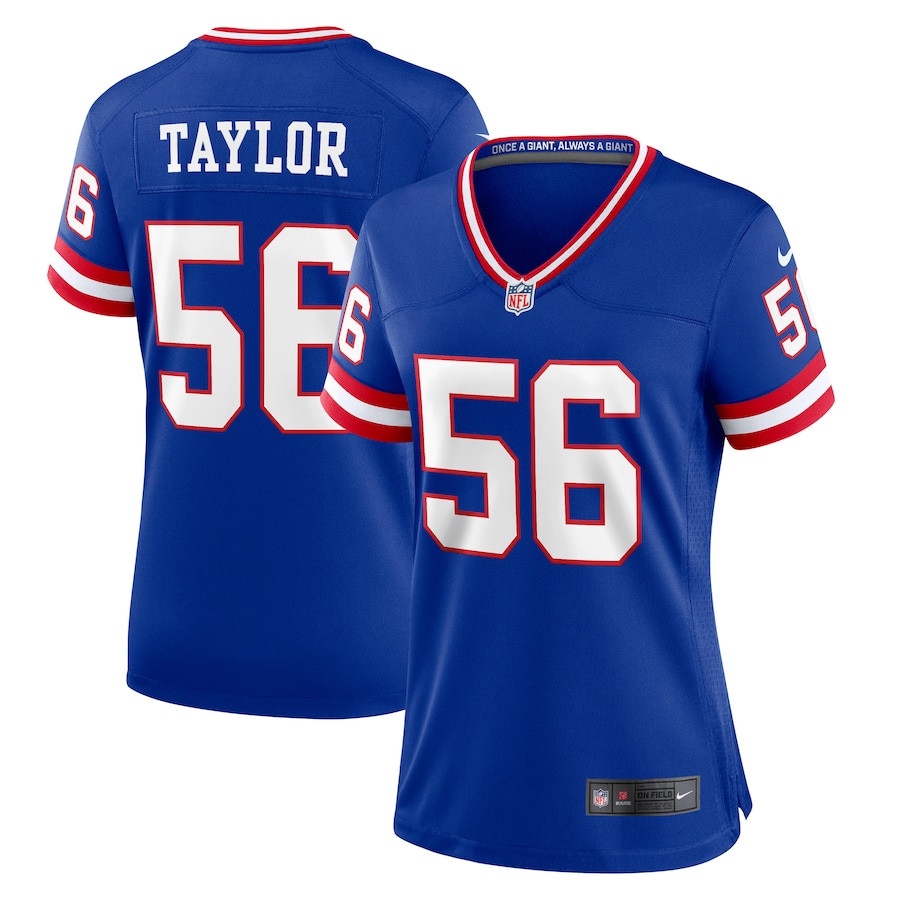 Lawrence Taylor #56 New York Giants Classic Game Jersey - Women's | Royal