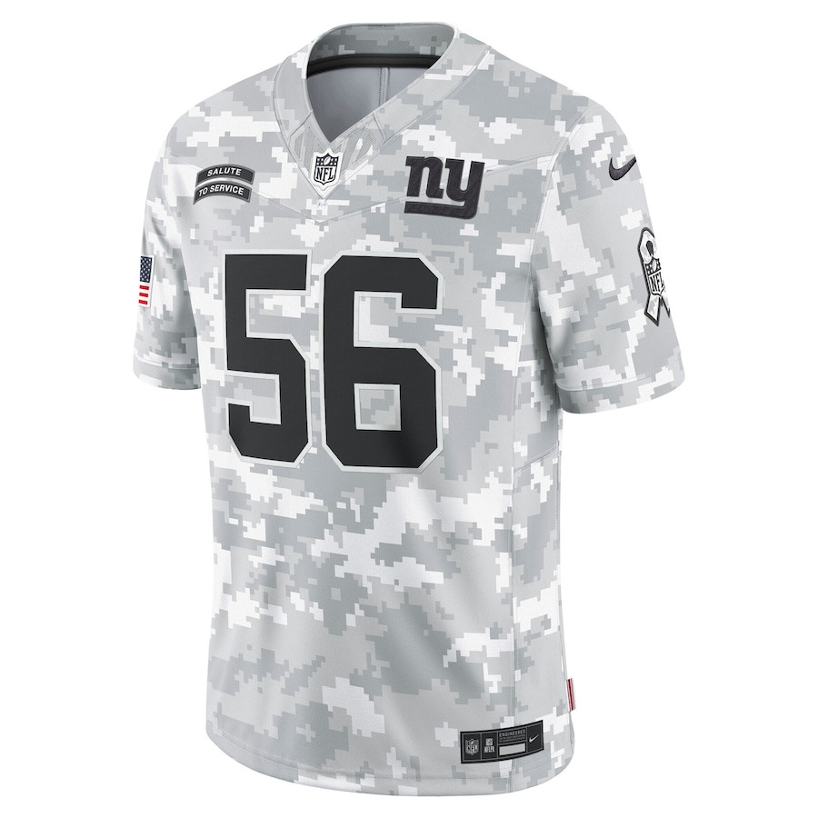 Alternative view of Lawrence Taylor #56 New York Giants Salute To Service Limited Jersey - Men's | Arctic Camo