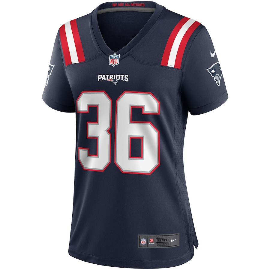 Alternative view of Lawyer Milloy #36 New England Patriots Game Jersey - Women's | Navy