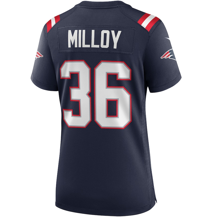Lawyer Milloy #36 New England Patriots Game Jersey - Women's | Navy - Image 3