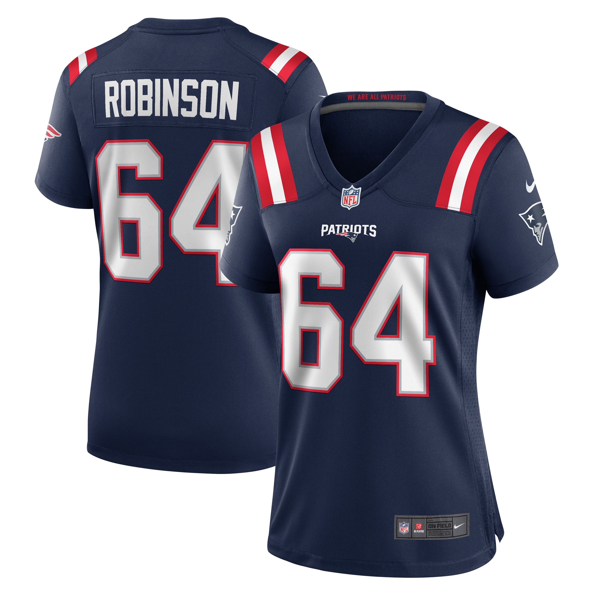 Layden Robinson New England Patriots Game Jersey - Women's