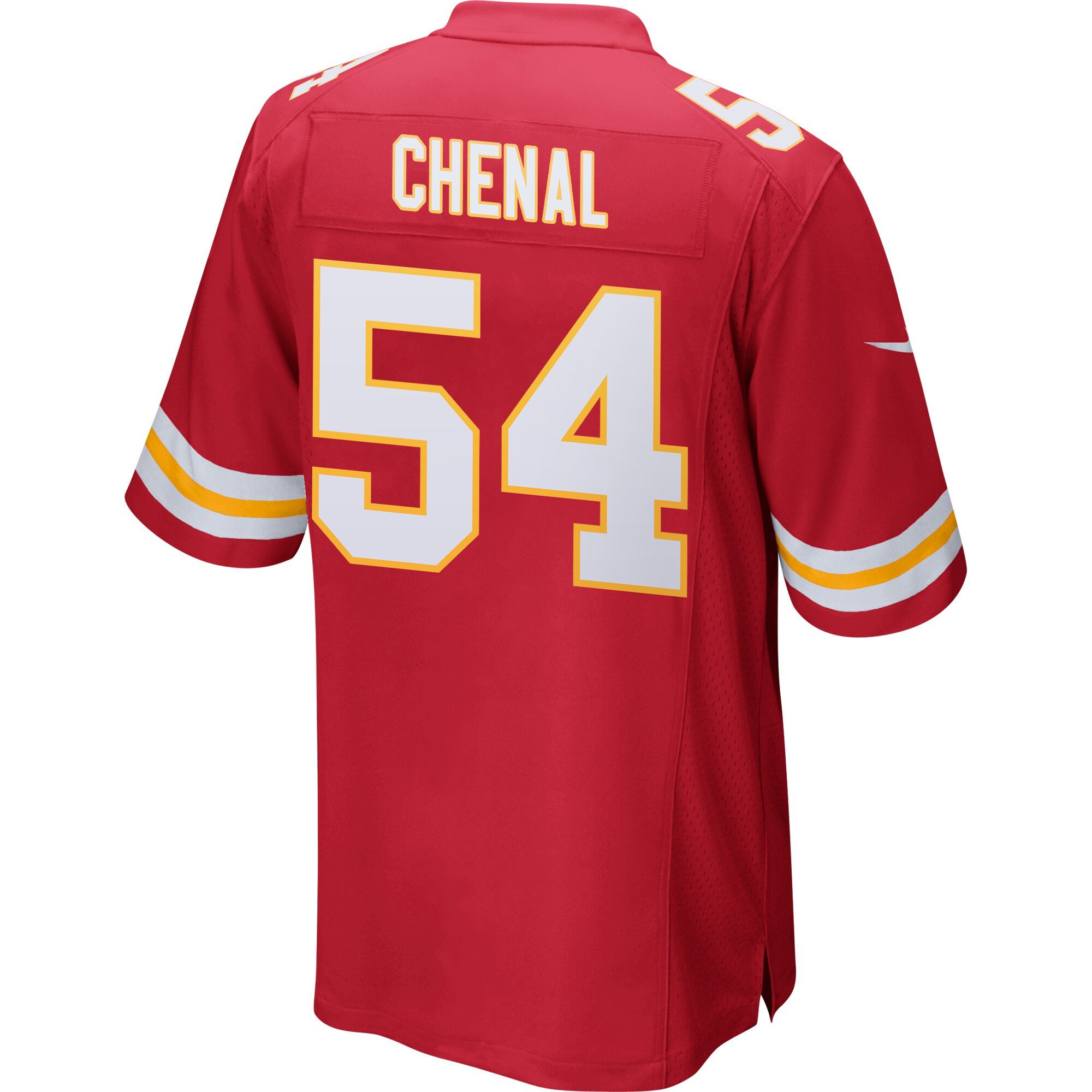 Alternative view of Leo Chenal #54 Kansas City Chiefs Super Bowl LIX Champions Patch Game Jersey - Men's | Red