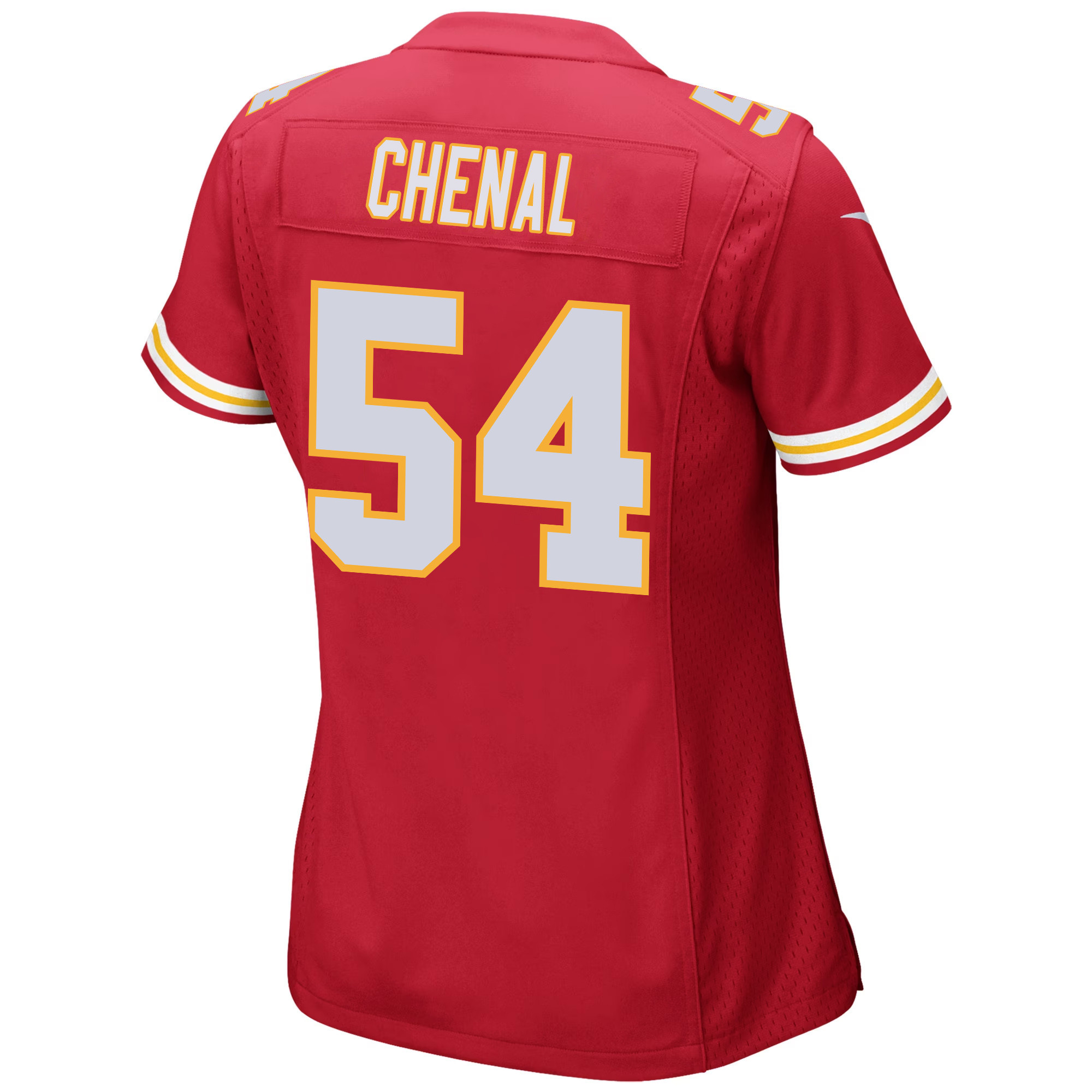 Leo Chenal #54 Kansas City Chiefs Super Bowl LVIII Champions 4X Game Jersey - Women's | Red - Image 3