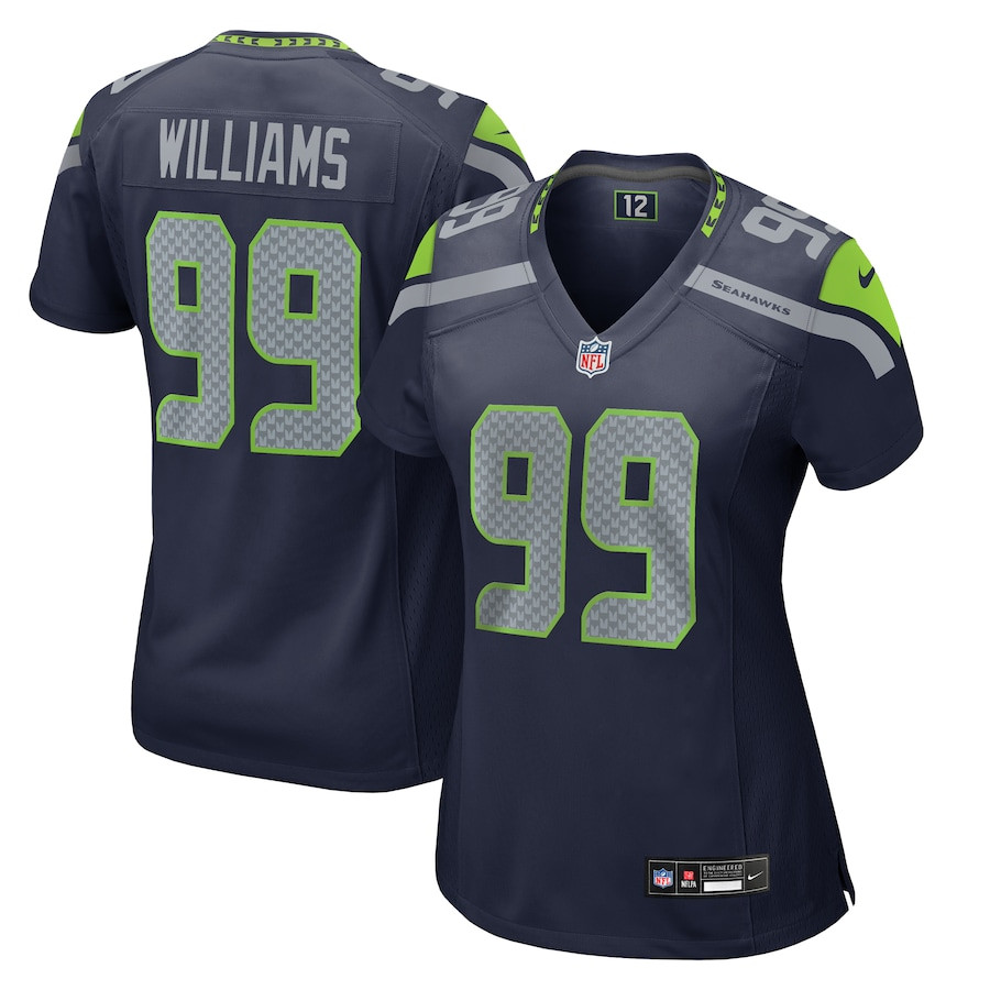 Leonard Williams #99 Seattle Seahawks Game Jersey - Women's | College Navy