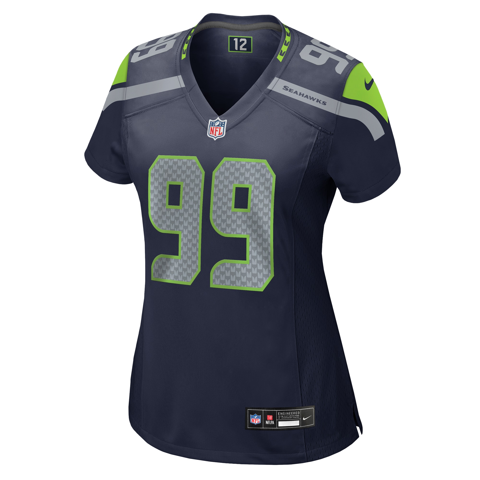 Alternative view of Leonard Williams Seattle Seahawks Game Jersey - Women's