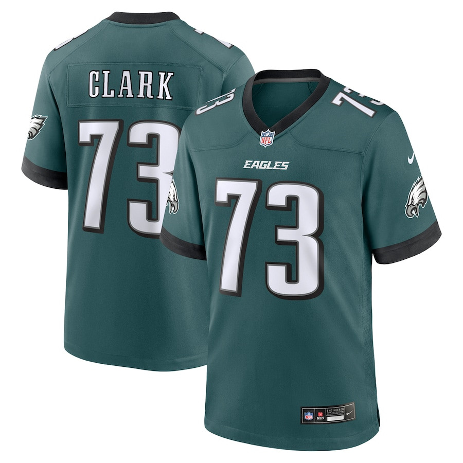 Le'Raven Clark #73 Philadelphia Eagles Game Jersey - Men's | Midnight Green
