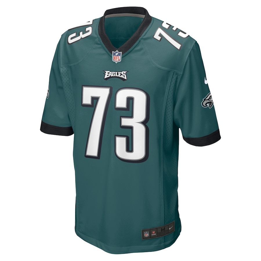 Alternative view of Le'Raven Clark #73 Philadelphia Eagles Game Jersey - Men's | Midnight Green