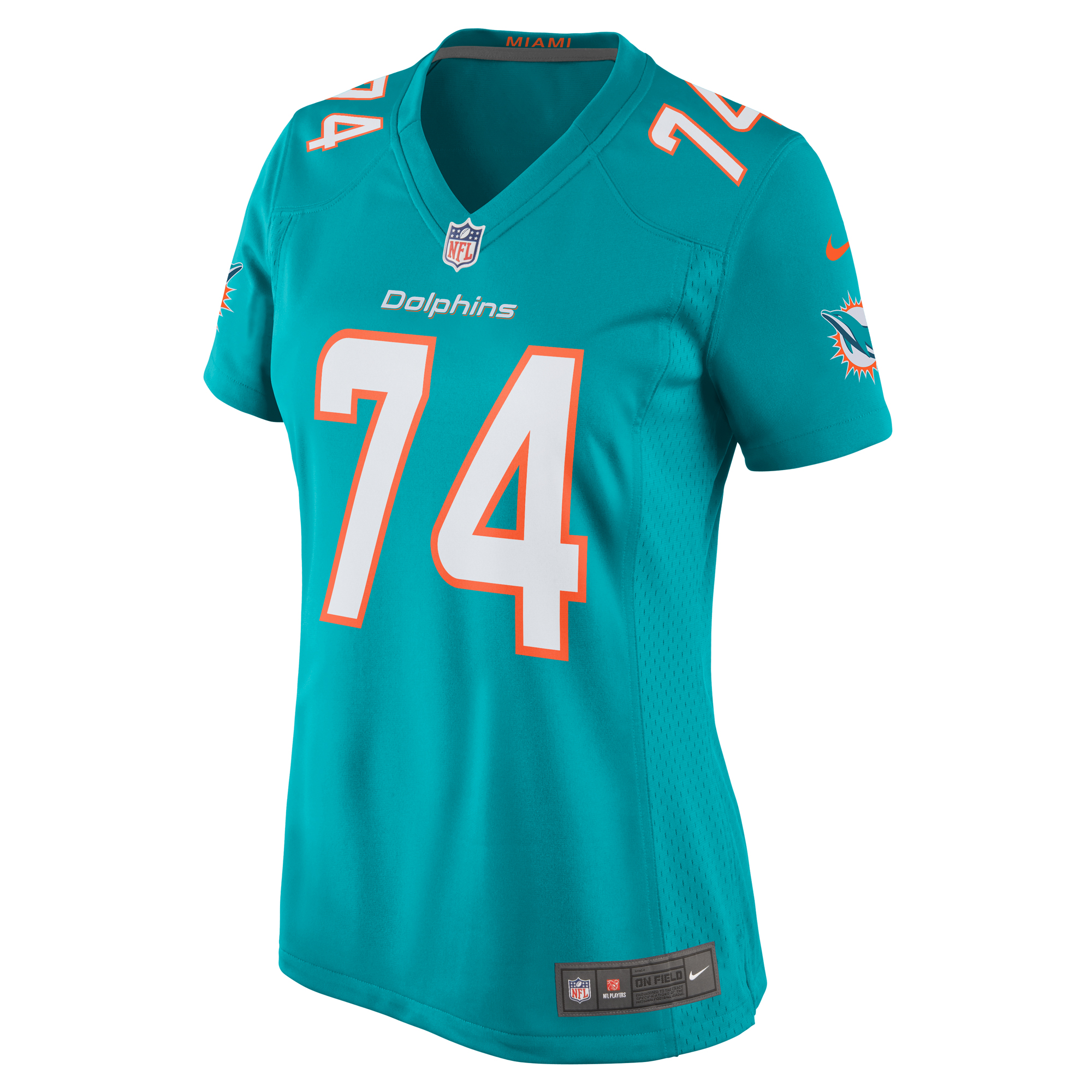 Alternative view of Liam Eichenberg Miami Dolphins Game Jersey - Women's