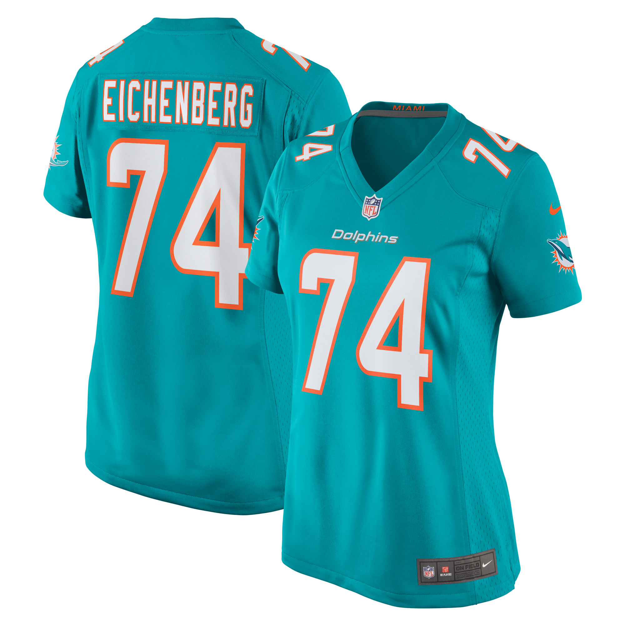 Liam Eichenberg Miami Dolphins Game Jersey - Women's