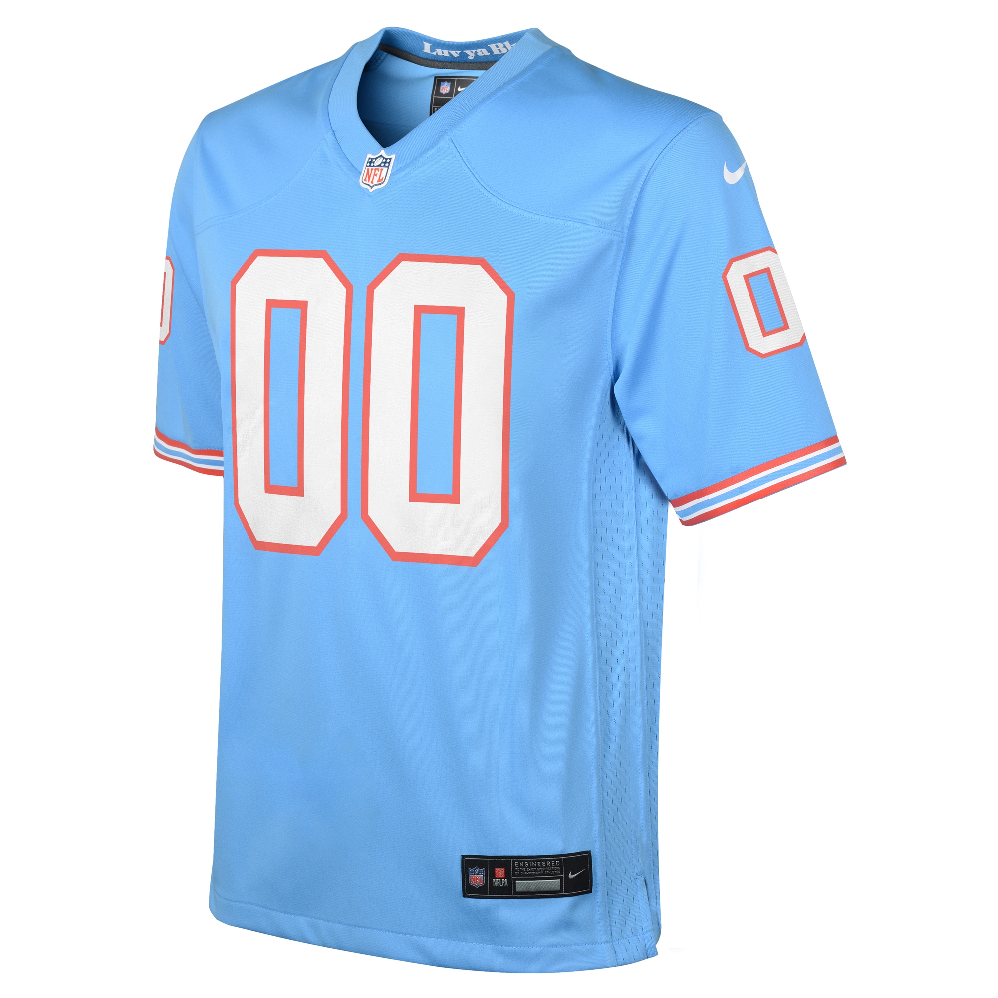 Alternative view of Light Tennessee Titans Throwback Game Jersey - Youth