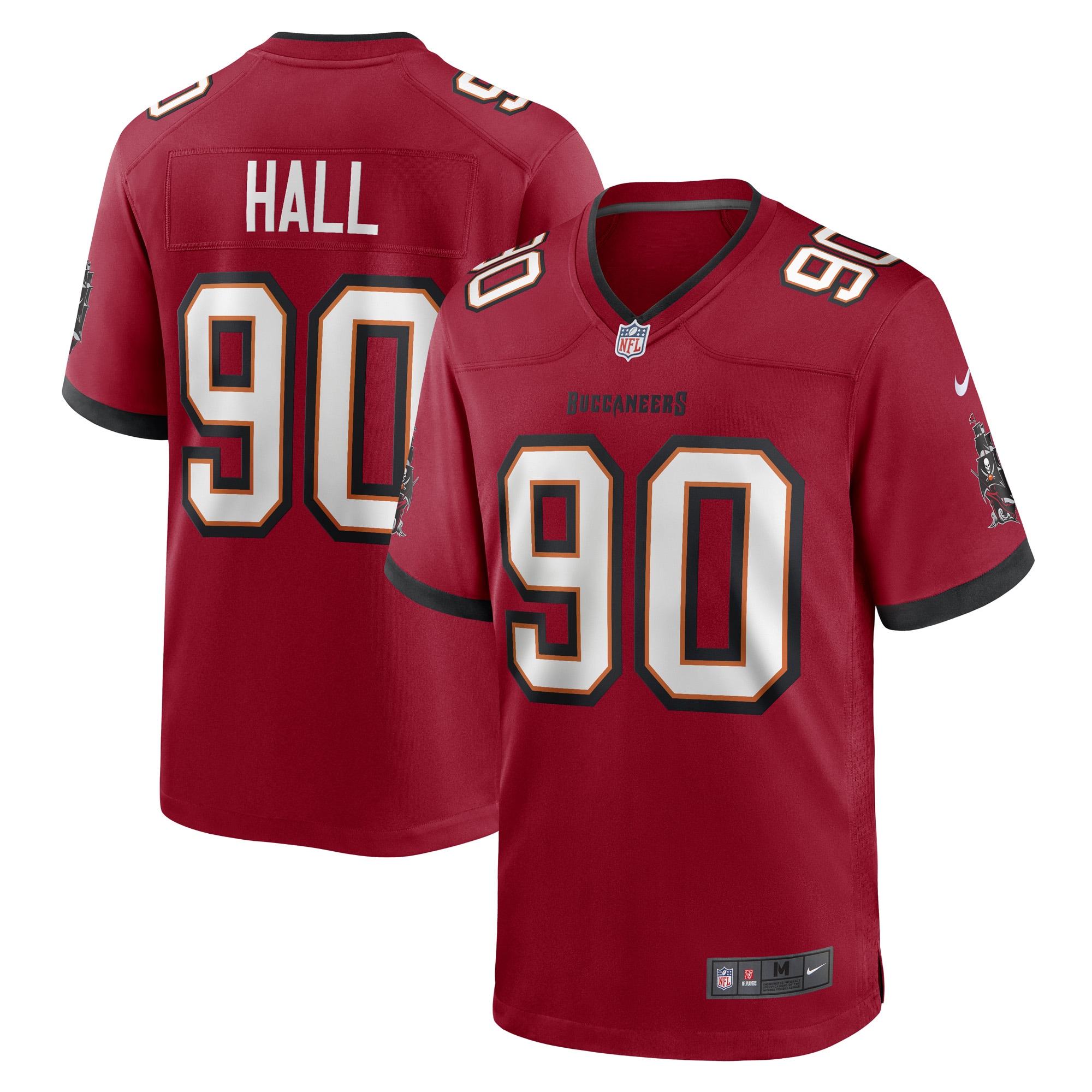 Logan Hall Tampa Bay Buccaneers Game Jersey - Men's