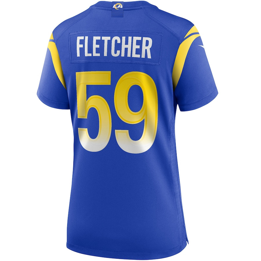 London Fletcher #59 Los Angeles Rams Game Jersey - Women's | Royal - Image 3