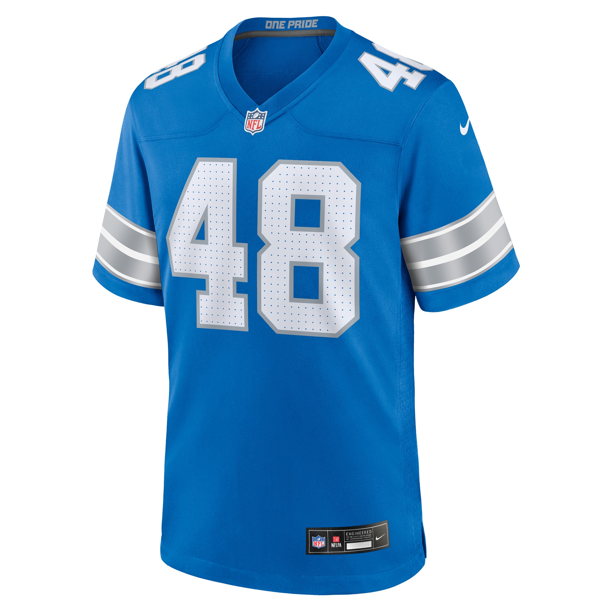 Alternative view of Loren Strickland Detroit Lions Game Jersey - Men's