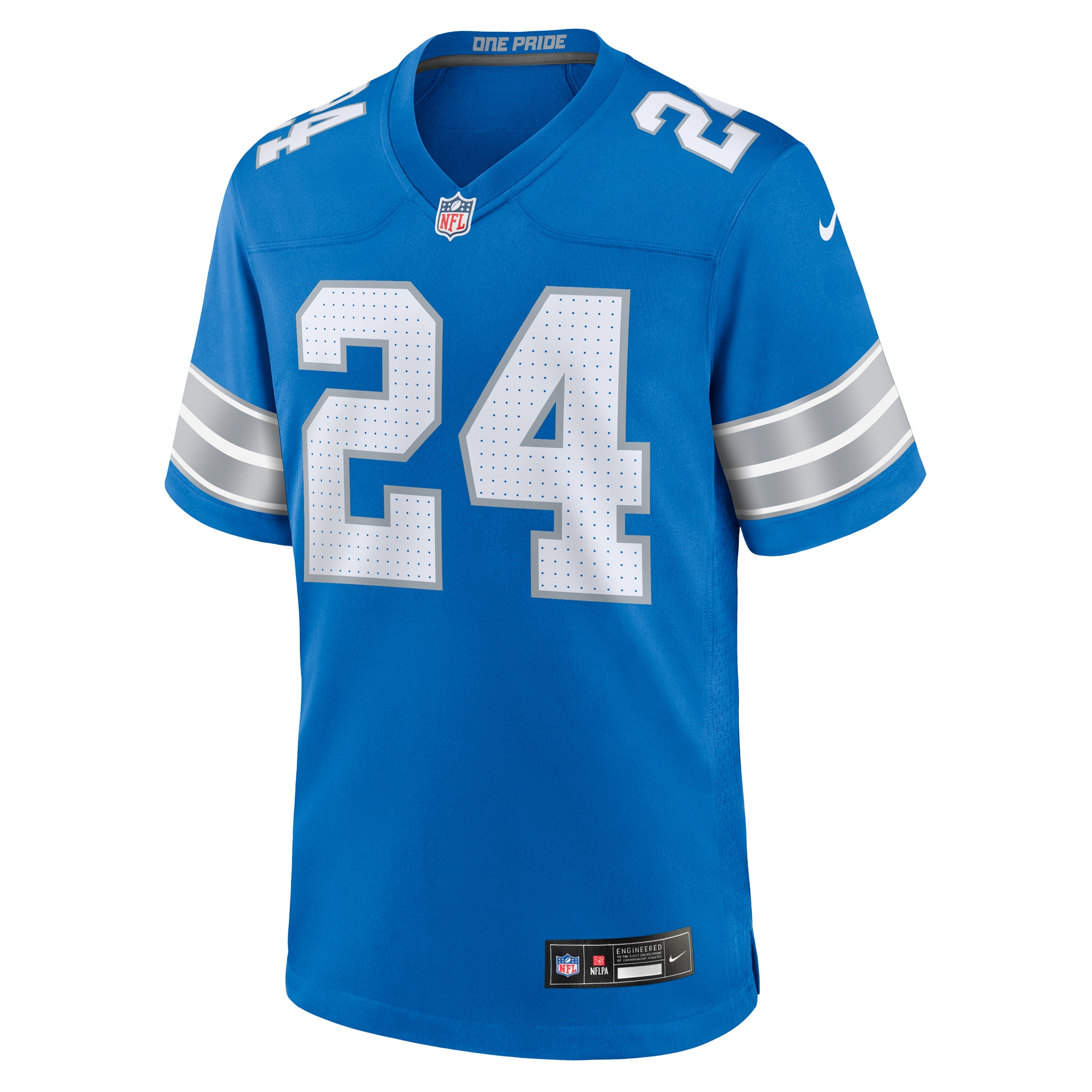 Alternative view of Loren Strickland Detroit Lions Game Jersey - Men's
