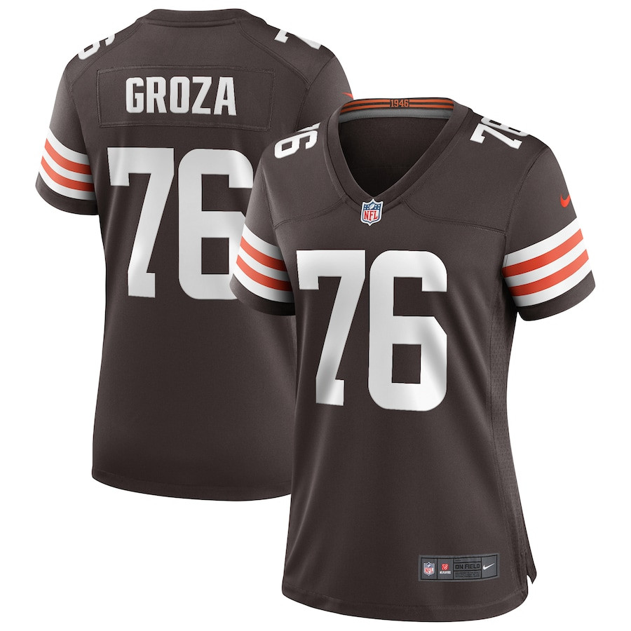 Lou Groza #76 Cleveland Browns Game Jersey - Women's | Brown