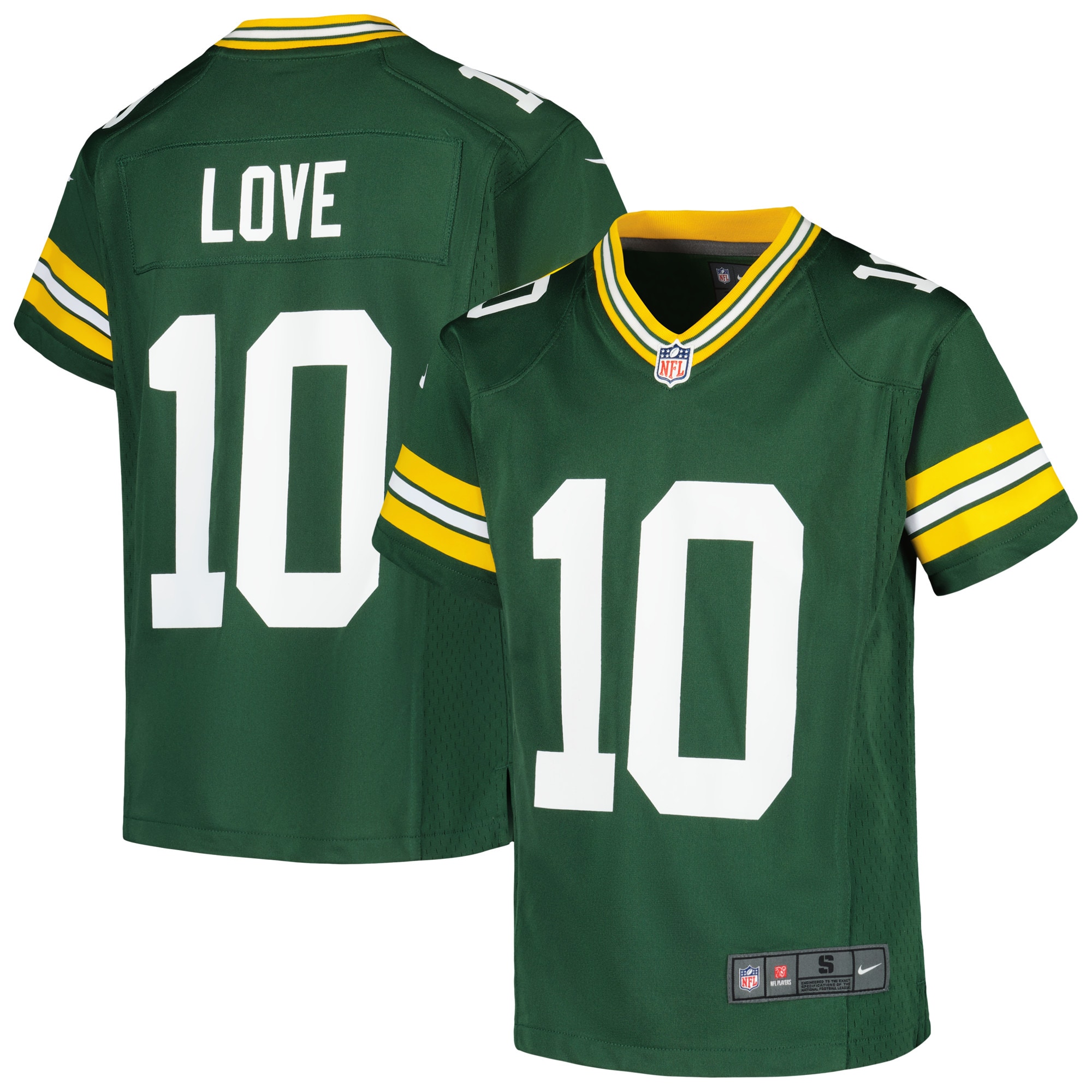 Love Green Bay Packers Game Jersey - Youth