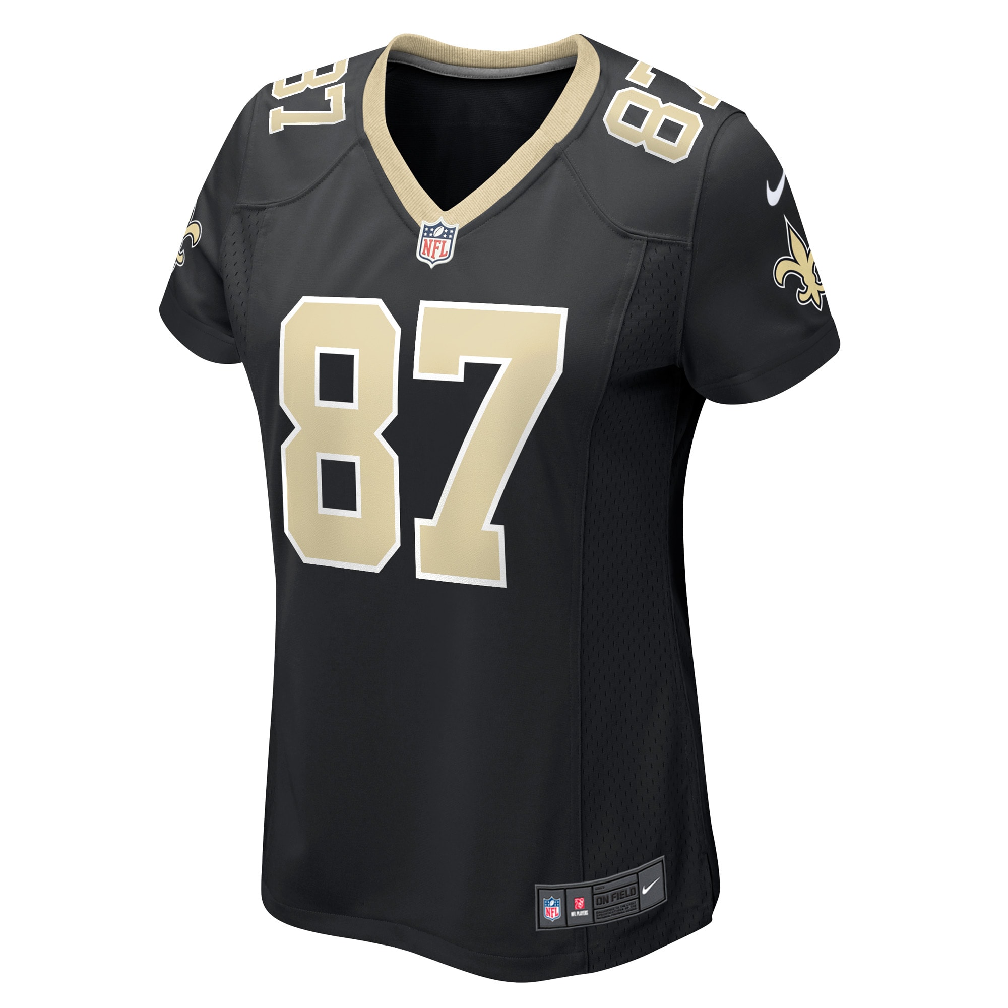 Alternative view of Lucas Krull New Orleans Saints Game Jersey - Women's