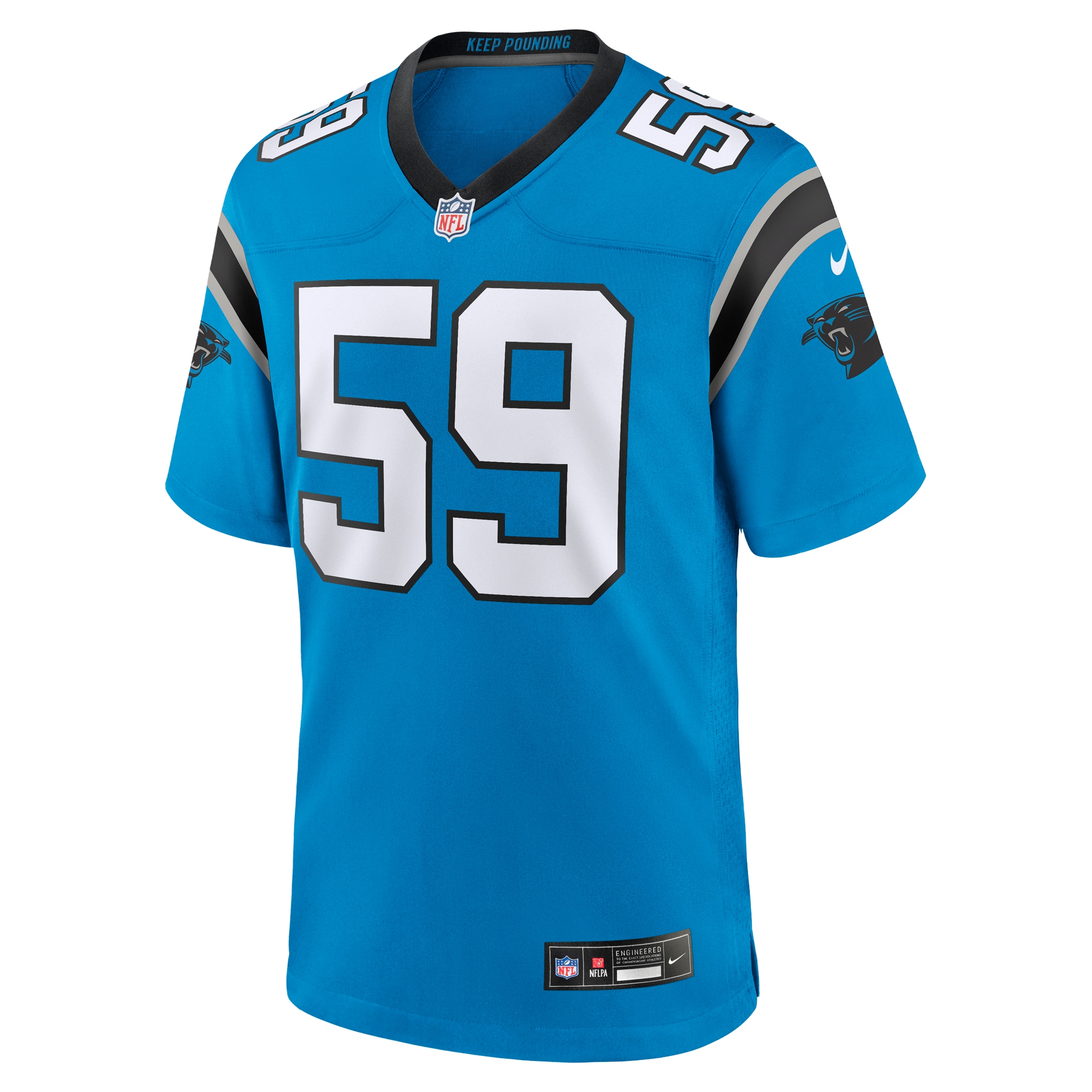 Alternative view of Luke Kuechly Carolina Panthers Retired Player Game Jersey - Men's