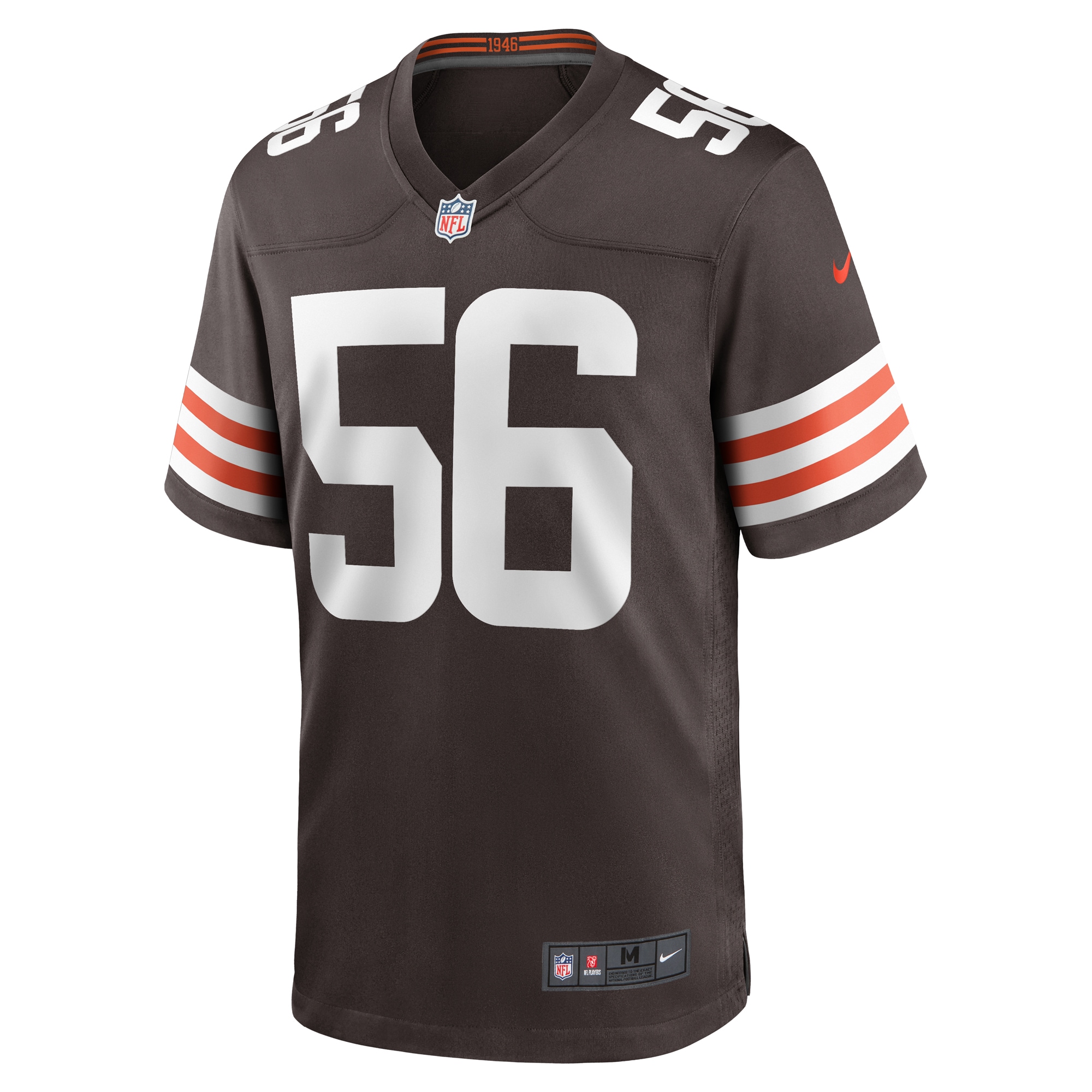 Alternative view of Luke Wypler Cleveland Browns Game Jersey - Men's