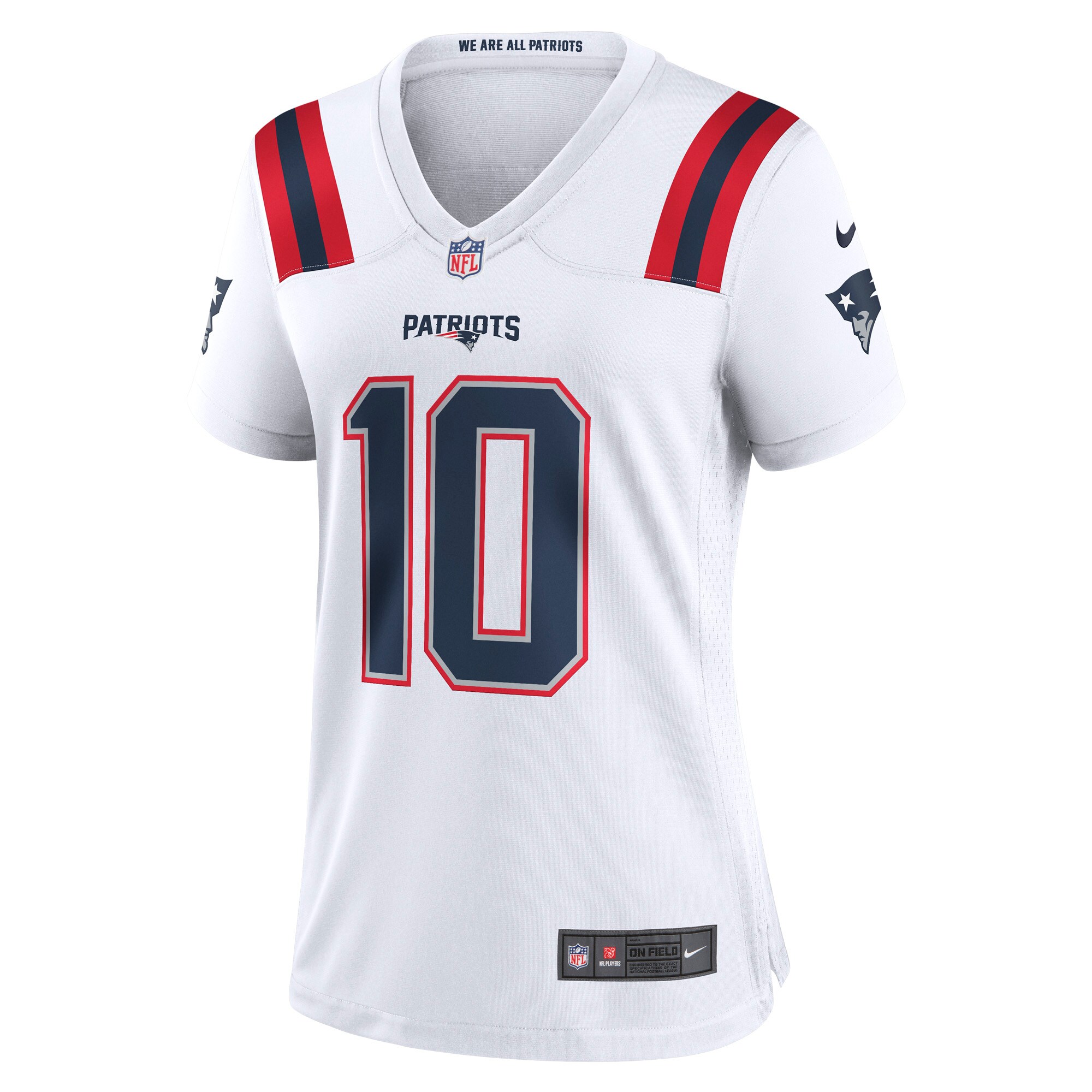 Alternative view of Mac Jones New England Patriots Game Jersey - Women's