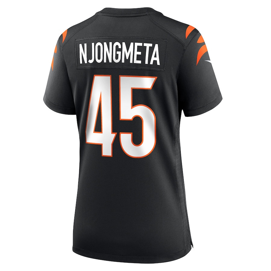 Maema Njongmeta #45 Cincinnati Bengals Game Jersey - Women's | Black - Image 3