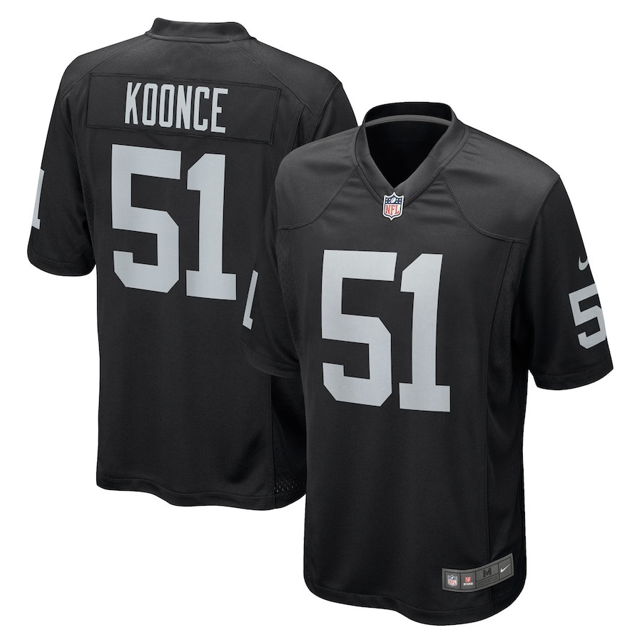 Malcolm Koonce #51 Las Vegas Raiders Game Jersey - Men's | Black