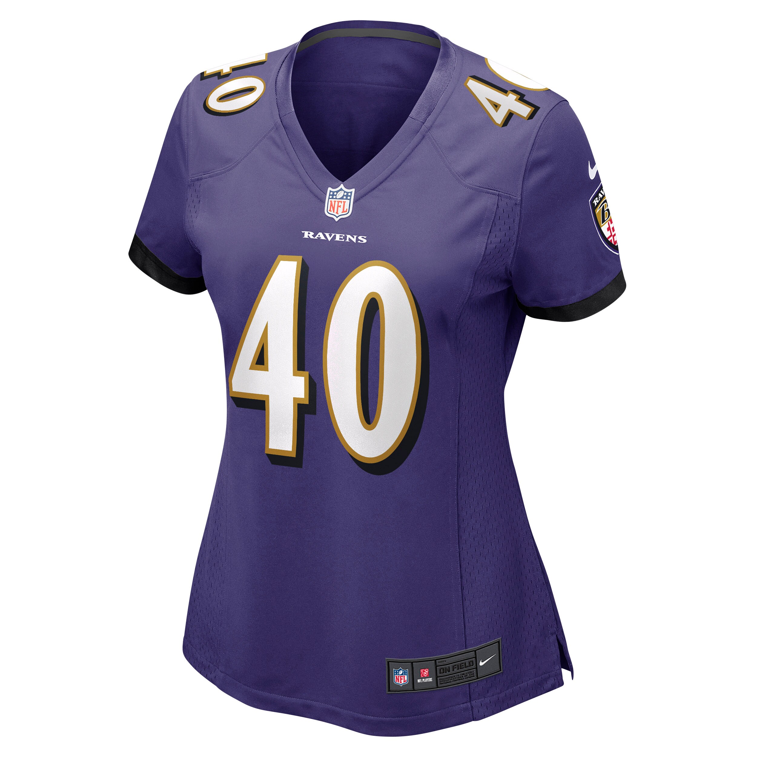 Alternative view of Malik Harrison Baltimore Ravens Game Jersey - Women's