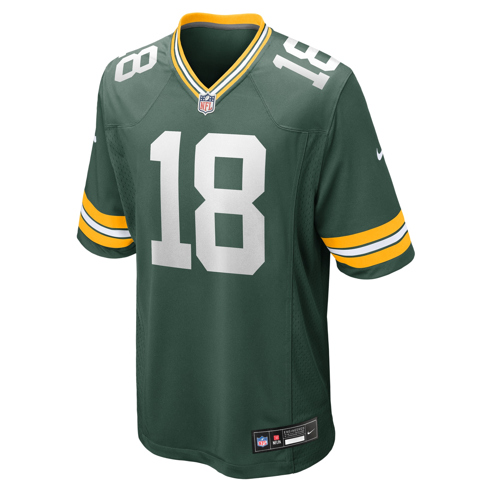 Alternative view of Malik Heath Green Bay Packers Game Jersey - Men's