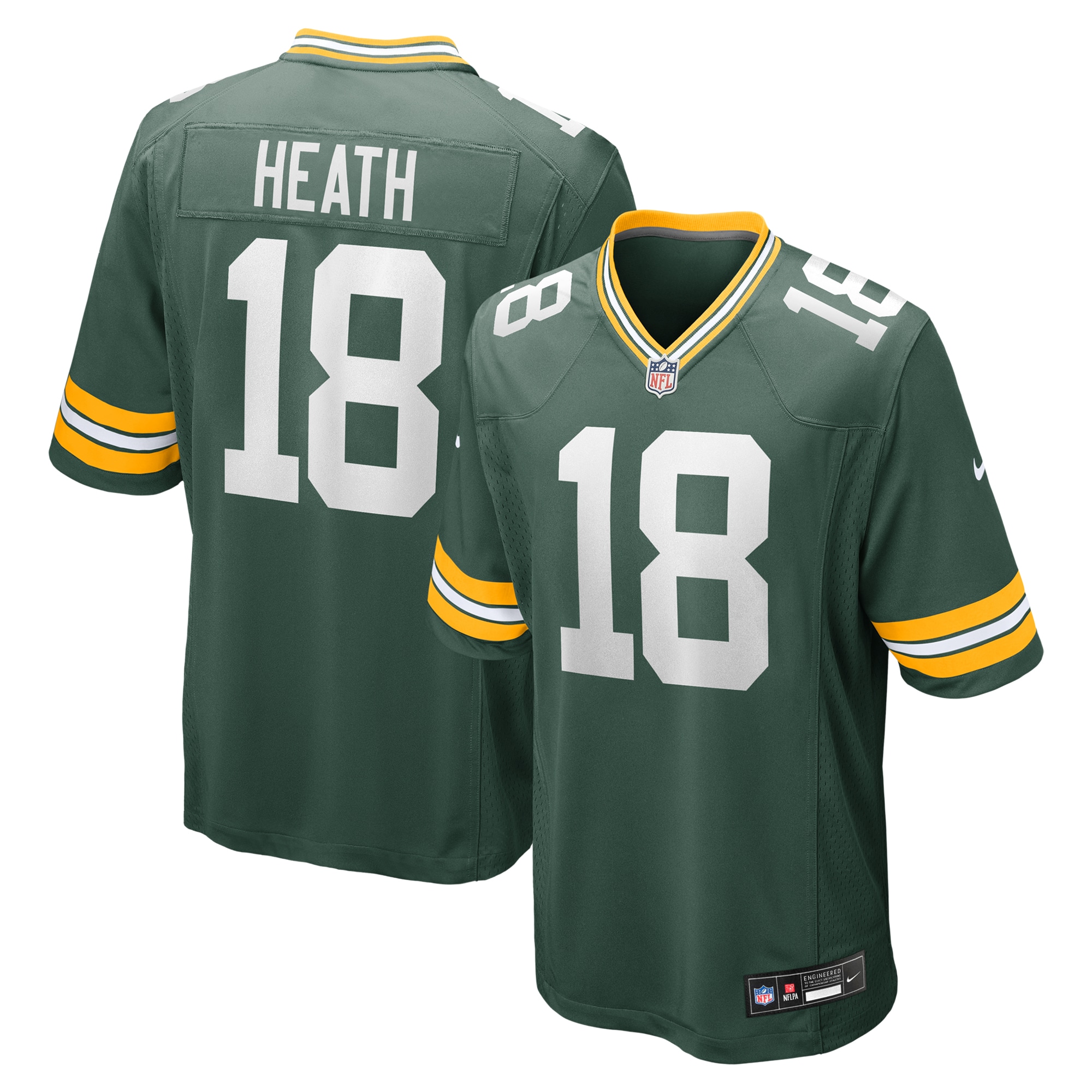 Malik Heath Green Bay Packers Game Jersey - Men's