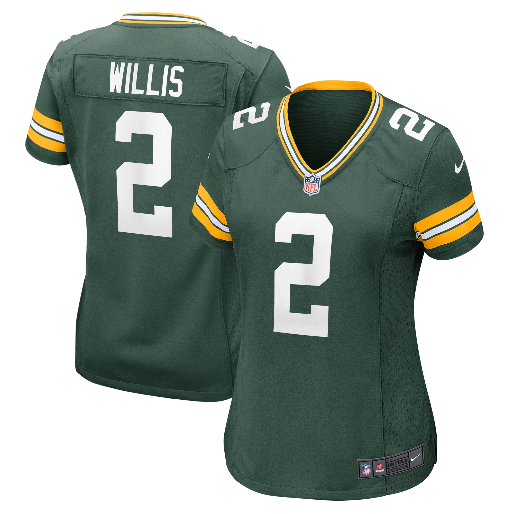Malik Willis Green Bay Packers Game Jersey - Women's