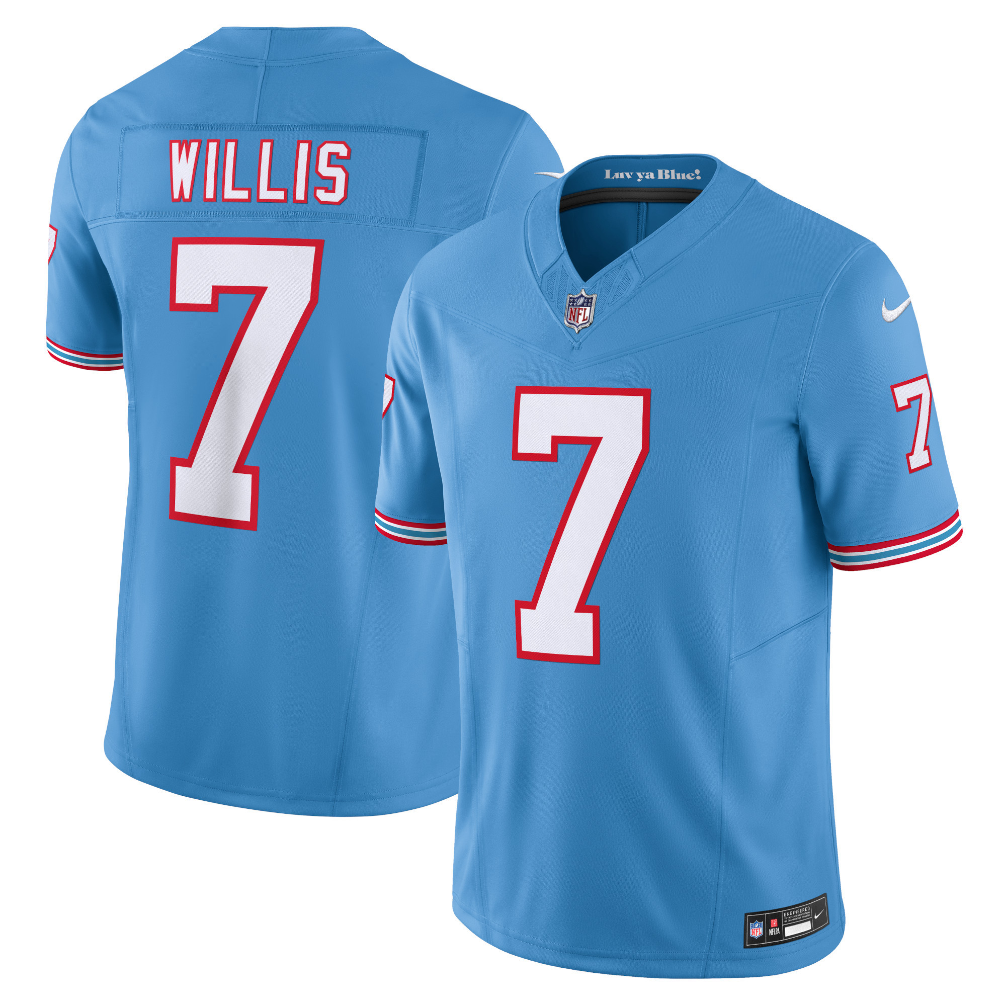 Malik Willis Light Tennessee Titans Vapor F.U.S.E. Limited Jersey - Men's