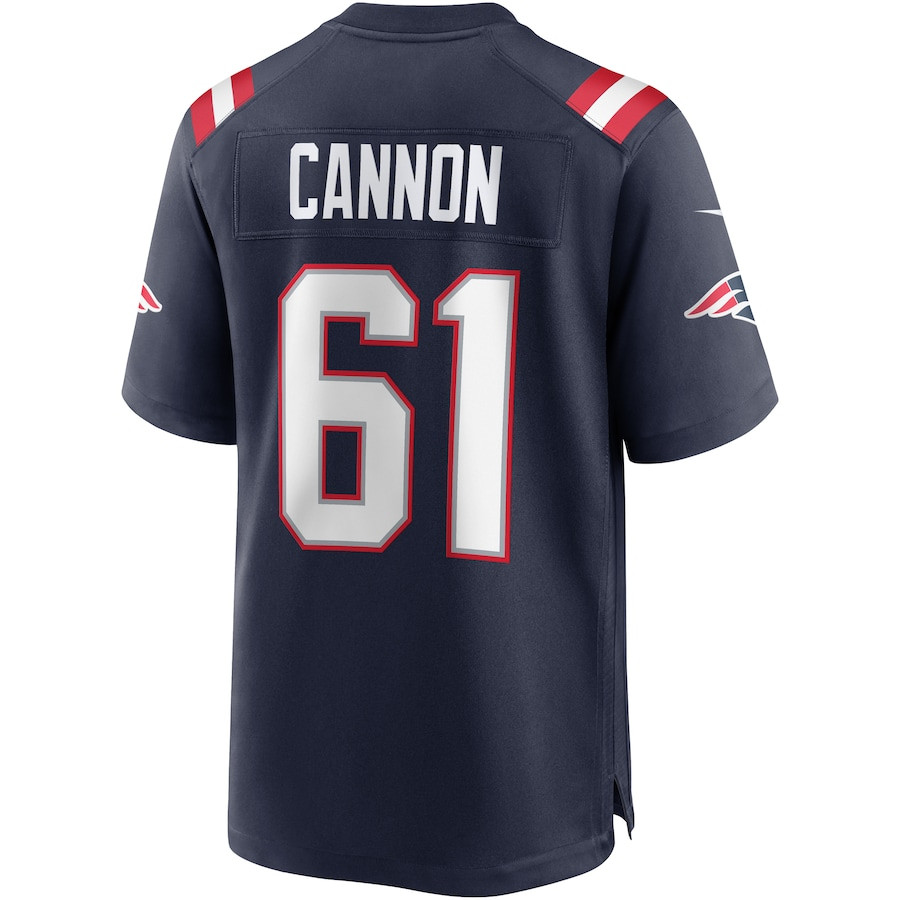 Marcus Cannon #61 New England Patriots Game Jersey - Men's | Navy - Image 3