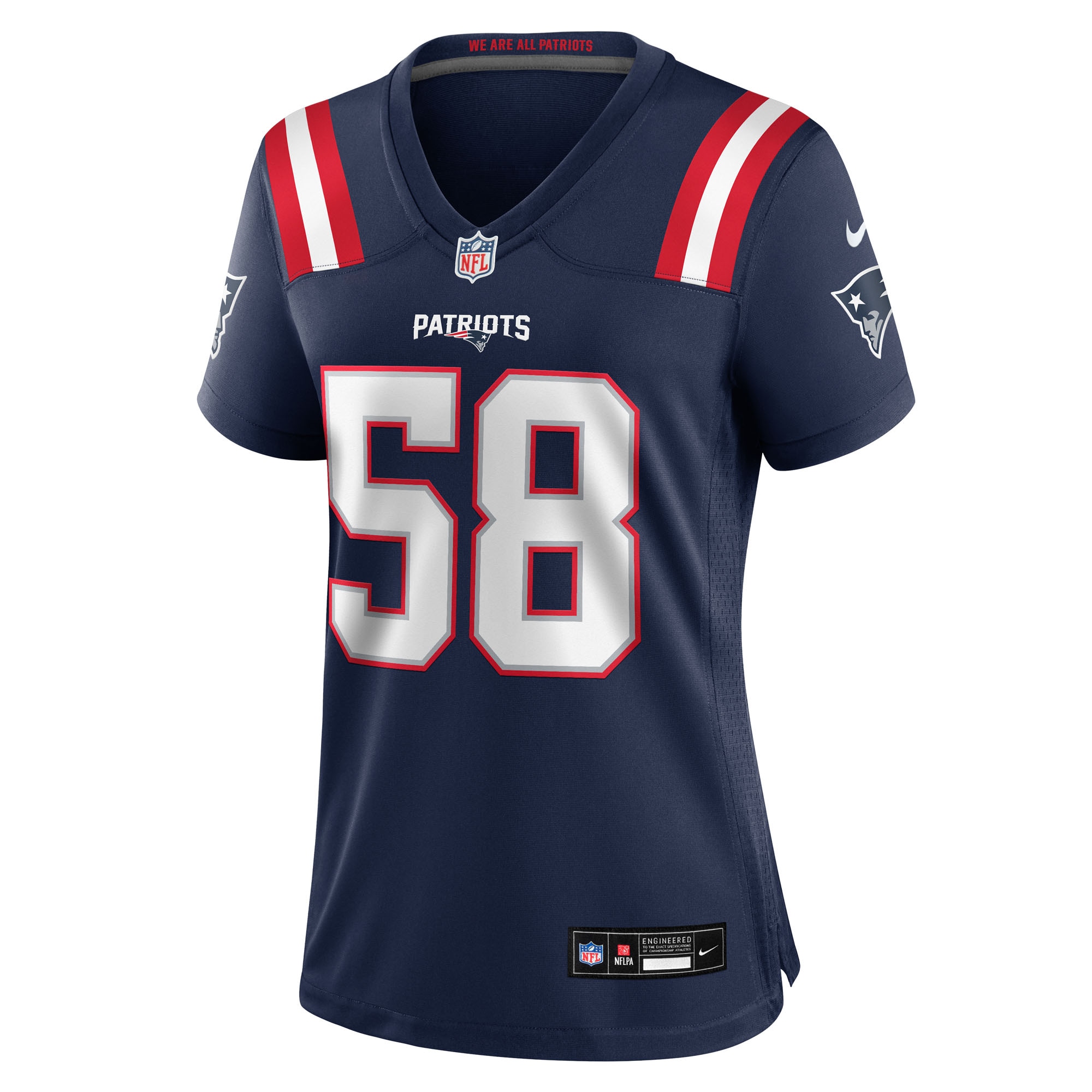 Alternative view of Marcus Harris New England Patriots Game Jersey - Women's