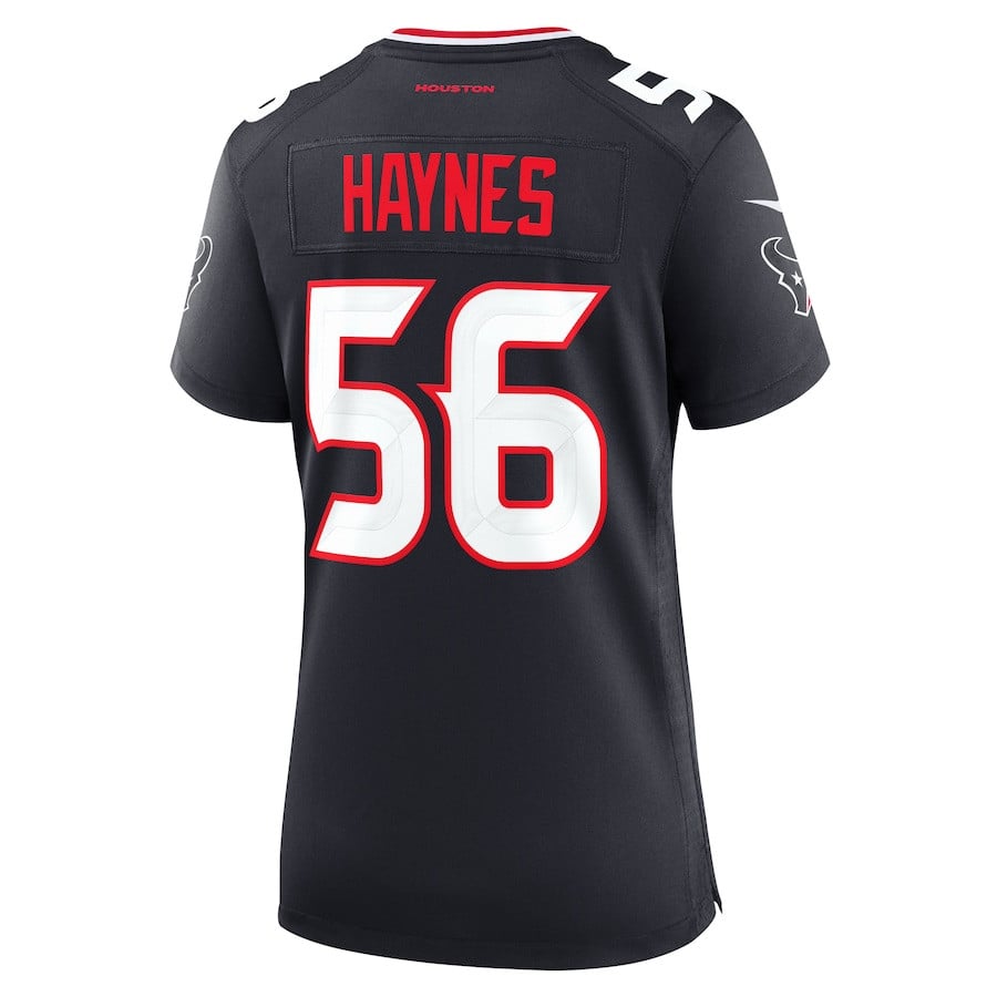 Marcus Haynes #56 Houston Texans Game Jersey - Women's | Navy - Image 3