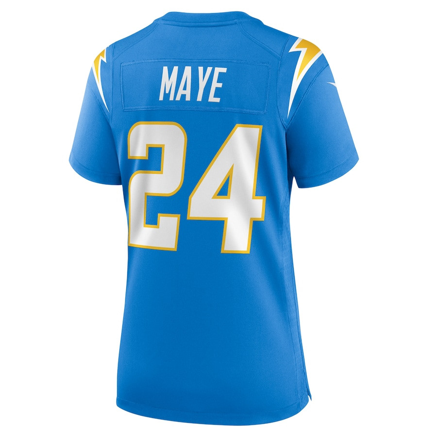 Marcus Maye #24 Los Angeles Chargers Game Jersey - Women's | Powder Blue - Image 3