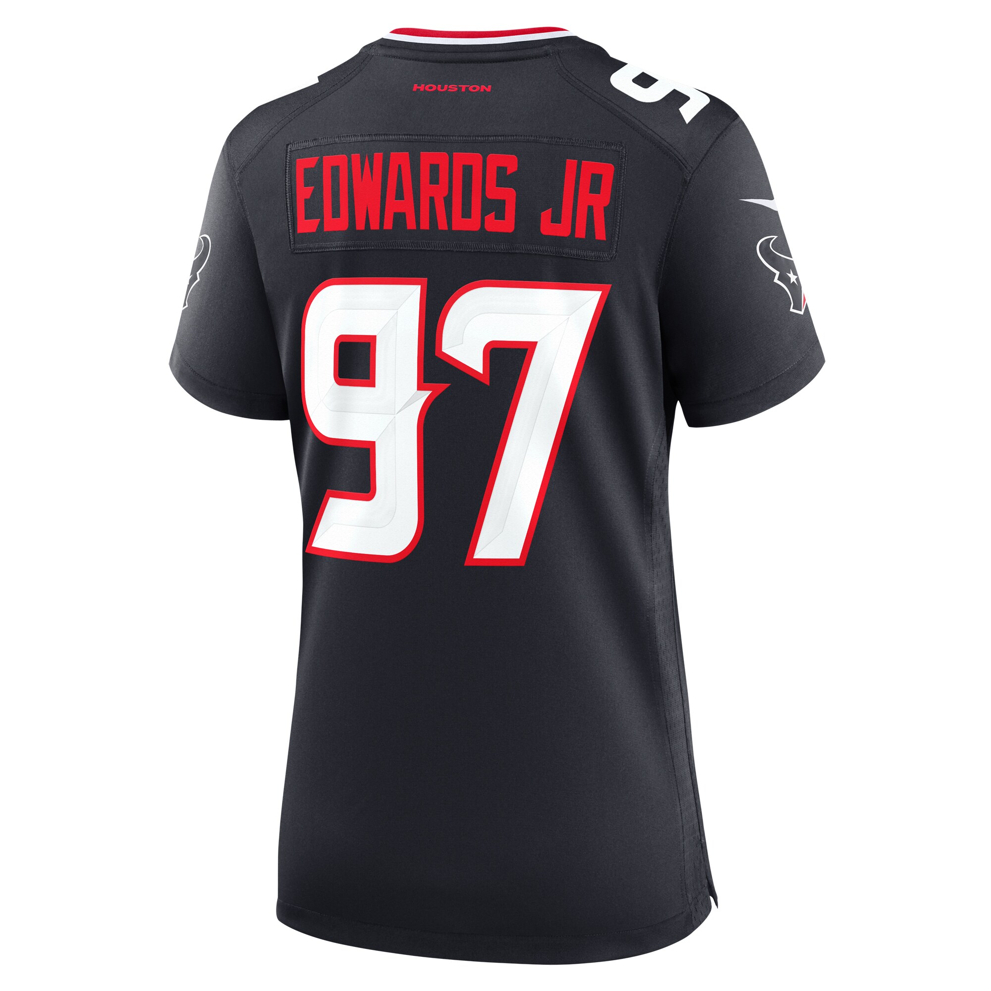 Mario Edwards Jr. Houston Texans Game Jersey - Women's - Image 3