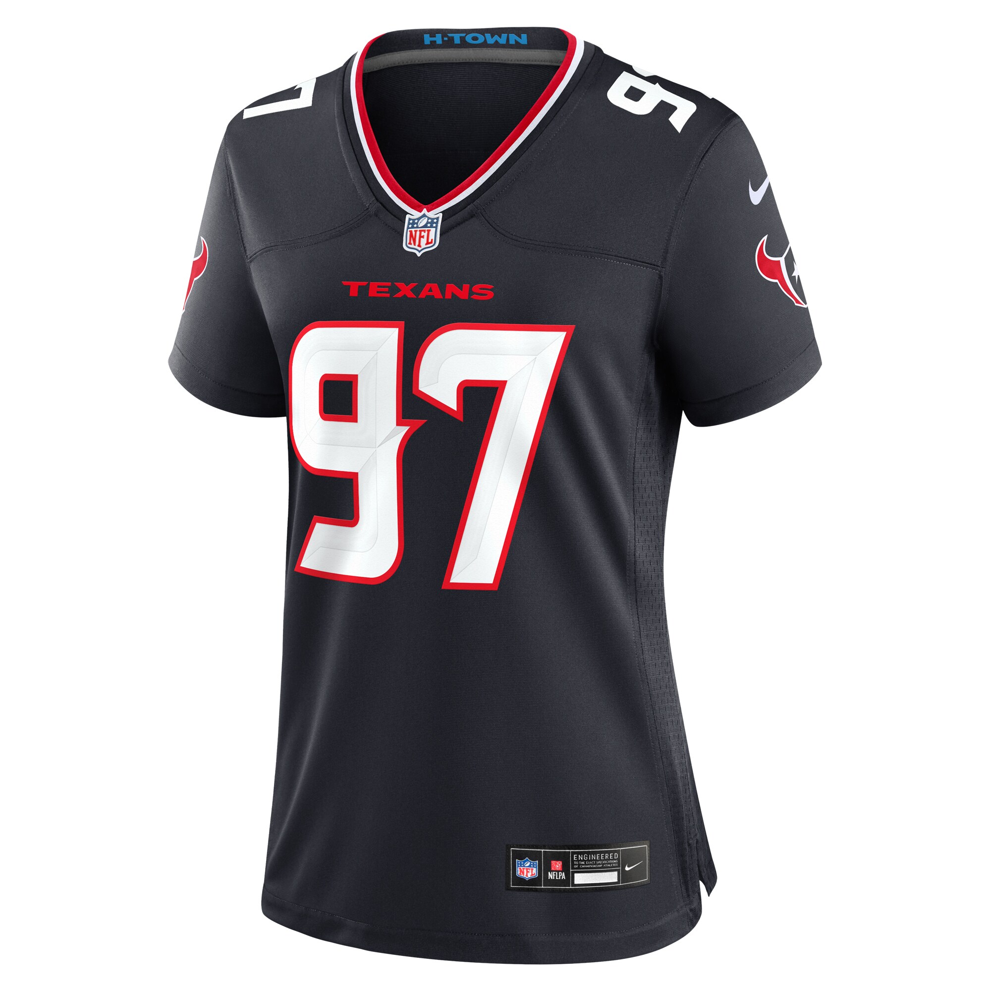 Alternative view of Mario Edwards Jr. Houston Texans Game Jersey - Women's