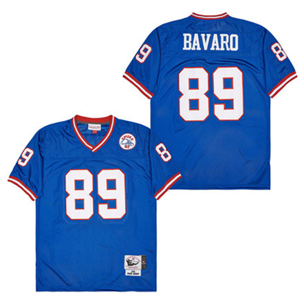 Alternative view of Mark Bavaro #89 New York Giants Throwback Game Jersey - Men's | Blue