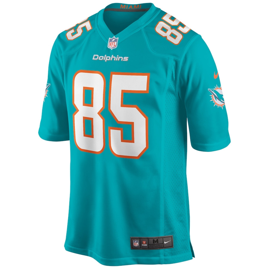 Alternative view of Mark Duper #85 Miami Dolphins Game Jersey - Men's | Aqua