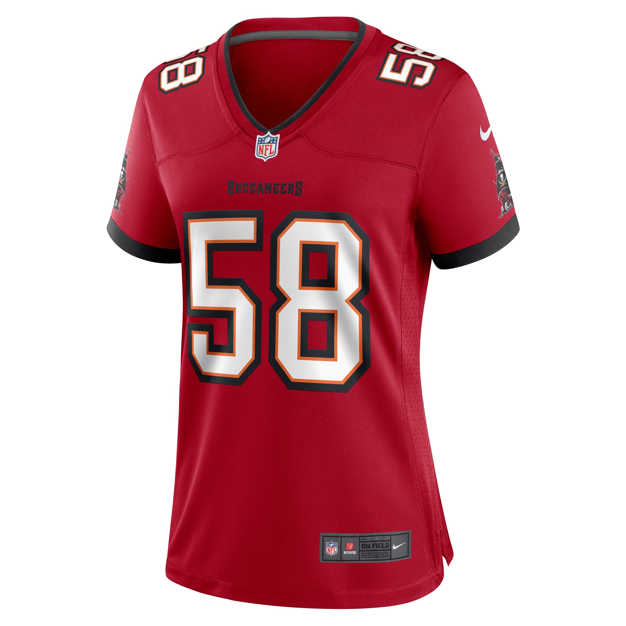 Alternative view of Markees Watts Tampa Bay Buccaneers Game Jersey - Women's