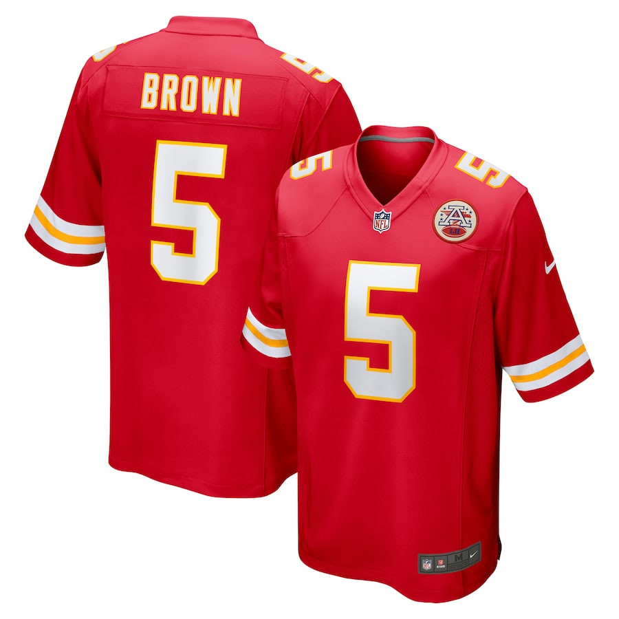 Marquise Brown #5 Kansas City Chiefs Game Jersey - Men's | Red