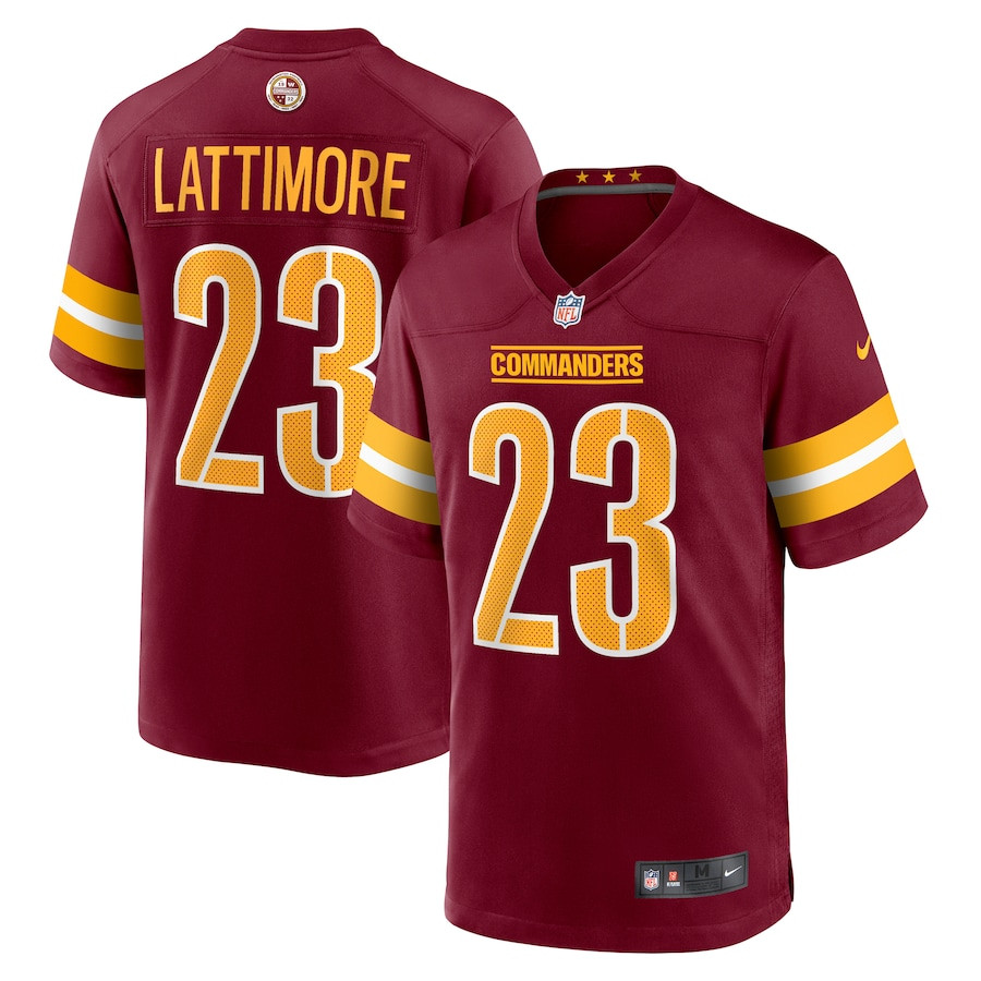 Marshon Lattimore #23 Washington Commanders Game Jersey - Men's | Burgundy
